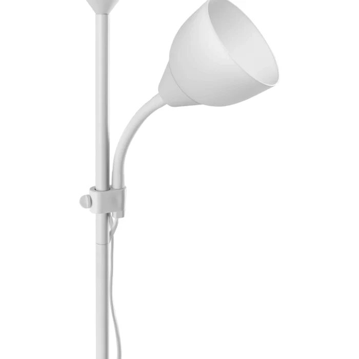 URLAR stojaca lampa, 175 cm, E27 max 40W, E14 max 25W, biela – Obrázok 5