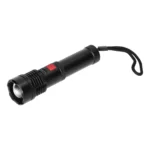 Taktická LED batéria, COB 12W so zoomom a 2200 mAh batéria