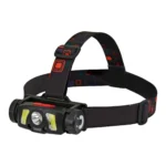 LED COB + XPG svetlo na bicykel 1200mAh Li-ion batéria, pohybový senzor