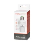Objímka s pohybovým senzorom, 360°, IP20, E27, 1x60W – Obrázok 2