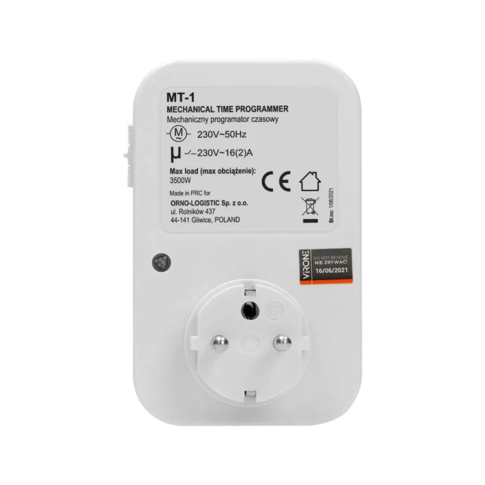 Časovač do zásuvky 24h 240v/3500W – Obrázok 5