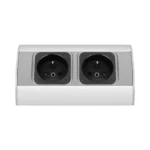 Elektrická zásuvka pod skrinkou, šedá – Obrázok 4