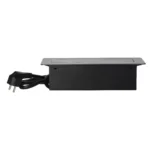 Zapustené nábytkové zásuvky so zakrytými doskami, USB kábel, 1,5 m kábel, 2x2P+E, 2xUSB, grafit – Obrázok 4
