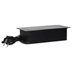 Zapustené nábytkové zásuvky so zakrytými doskami, USB kábel, 1,5 m kábel, 2x2P+E, 2xUSB, grafit – Obrázok 5
