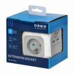 Predlžovacie zásuvky, 4 zásuvky typu E, 2 x USB, kábel 1,4 m – Obrázok 2