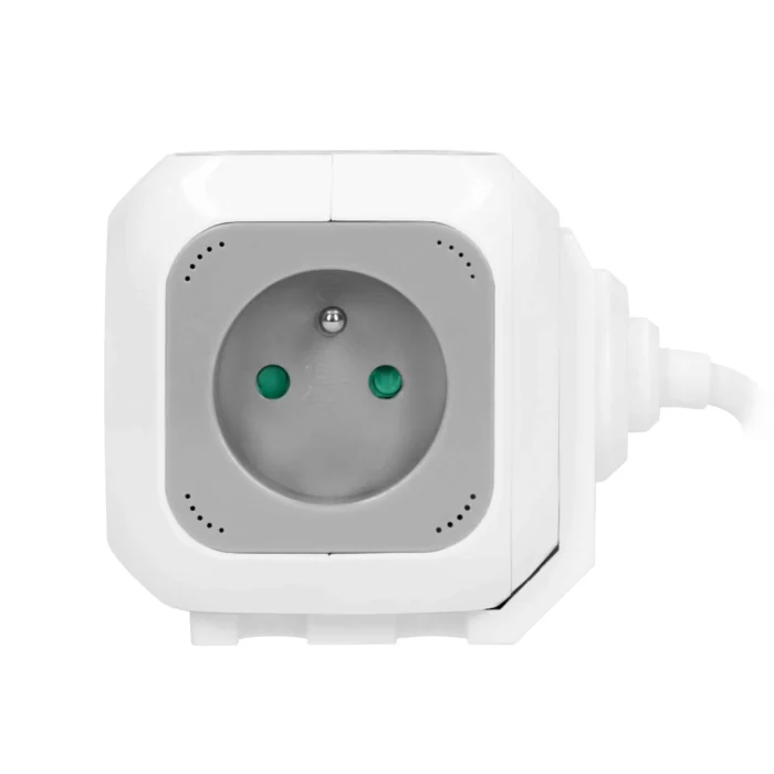 Predlžovacie zásuvky, 4 zásuvky typu E, 2 x USB, kábel 1,4 m – Obrázok 5