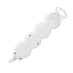 Extension sockets 3x 2P+E (schuko), with a central switch and a cord 5m long H05VV-F 3x1.0mm², white – Obrázok 4