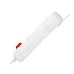 Extension sockets 3x 2P+E (schuko), with a central switch and a cord 5m long H05VV-F 3x1.0mm², white – Obrázok 5