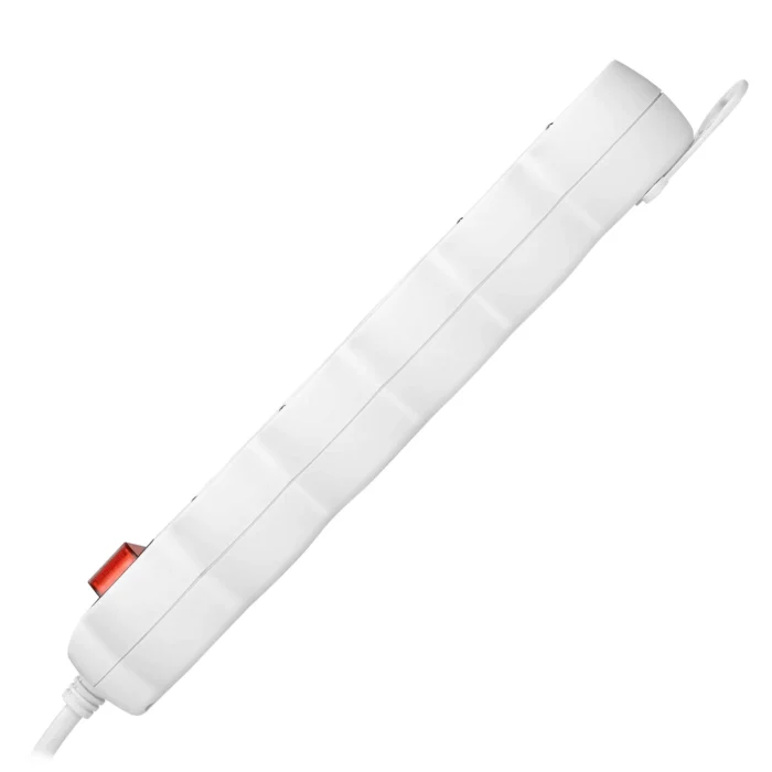 Extension sockets 5x 2P+E (schuko), with a central switch and a cord 5m long H05VV-F 3x1.0mm², white – Obrázok 5