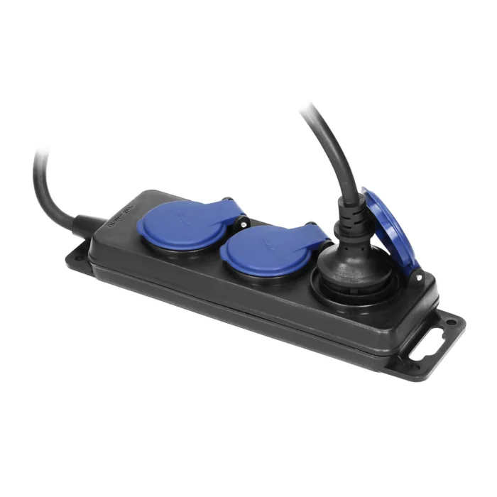Samostatné pripojenia, externé pripojenia, gumený kábel, IP44, H05RR-F 3x1,5mm² - 3m – Obrázok 3