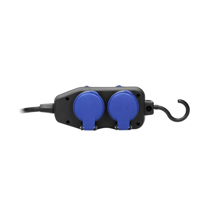 Odoľné predlžovacie zásuvky odolné voči striekajúcej vode, gumený kábel, IP44, H05RR-F 3x1,5mm², 5m, – Obrázok 3