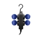 Odoľné predlžovacie zásuvky odolné voči striekajúcej vode, gumený kábel, IP44, H05RR-F 3x1,5mm², 5m, – Obrázok 4