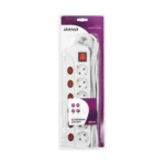 Multiswitch powerstrip with independent ON/OFF switches for 6 Schuko sockets , cable 3x1,5mm², 1.5m long – Obrázok 2