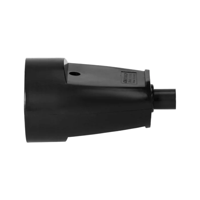 Jednodielna, odnímateľná, prenosná zásuvka, 16A, 250V, 2P+E, čierna – Obrázok 5