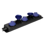 Odolné predlžovacie zásuvky odolné voči striekajúcej vode, s gumenou šnúrou, 5 zásuviek 2P+E, IP44, H05RR-F 3x1.5mm² - 5m, – Obrázok 4