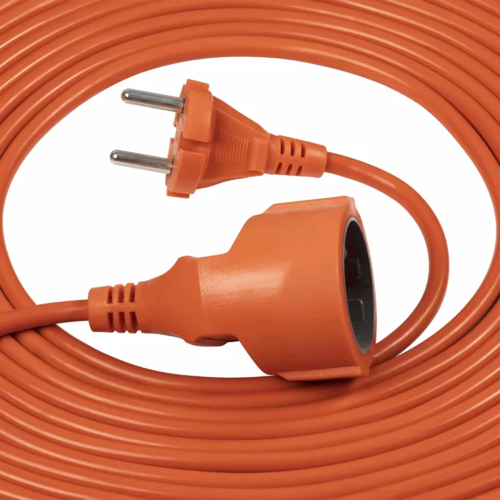 Predlžovacia šnúra s 1 zásuvkou, PVC 2x1mm², dĺžka 20m – Obrázok 2