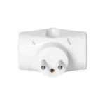 Rozbočovač trojitá 2x2P+E 1x2P/II, biela – Obrázok 2