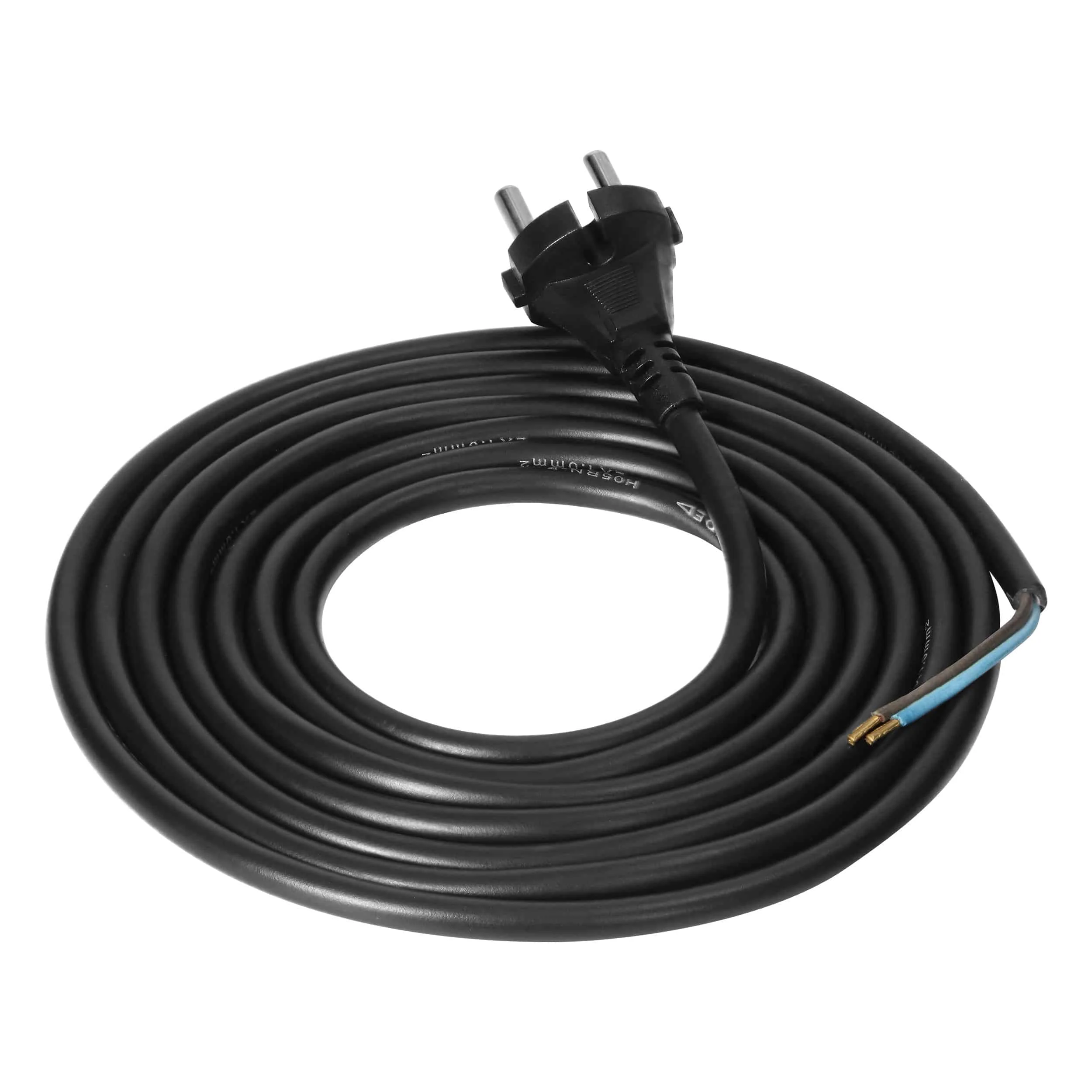 Pripojovací kábel Pripojovací kábel, gumená vidlica, 2x1mm2, 3m – Obrázok 1