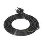 Pripojovací kábel, gumená vidlica, 3x1mm2, 3m