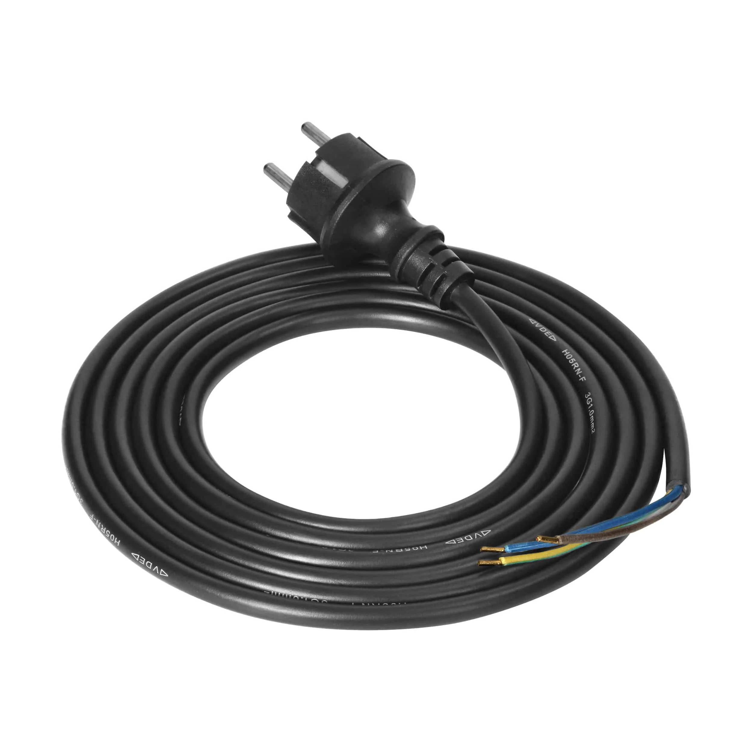 Pripojovací kábel Pripojovací kábel, gumená vidlica, 3x1mm2, 3m – Obrázok 1