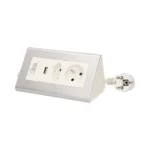 Stolová predlžovacia zásuvka s vypínačom a USB nabíjačkou