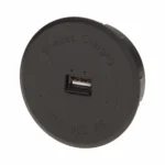 Bezdrôtová nabíjačka s extra USB portom, čierna
