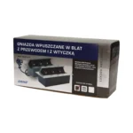 Nábytková zásuvka pod omietku s káblom 1,5 m, ťažká – Obrázok 2