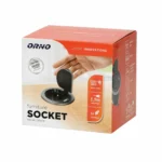 Kryt kábla Ø6cm s ochranným krytom, kábel USB, kábel 1,9 m, 1x2P+E, 1xUSB, čierne. – Obrázok 2