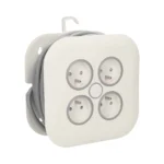 Predlžovací bubon so zástrčkou a 4 zásuvkami 2P+E, kábel: PVC, H05VV-F 3x1mm², dĺžka 7m – Obrázok 3