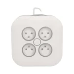 Predlžovací bubon so zástrčkou a 4 zásuvkami 2P+E, kábel: PVC, H05VV-F 3x1mm², dĺžka 7m – Obrázok 4