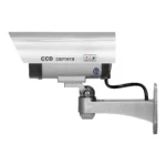 Maketa kompletná CCTV kamera, na batérie, strieborná – Obrázok 5
