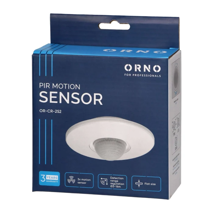 Pohybový senzor s 3 detektormi, IP 20 – Obrázok 2