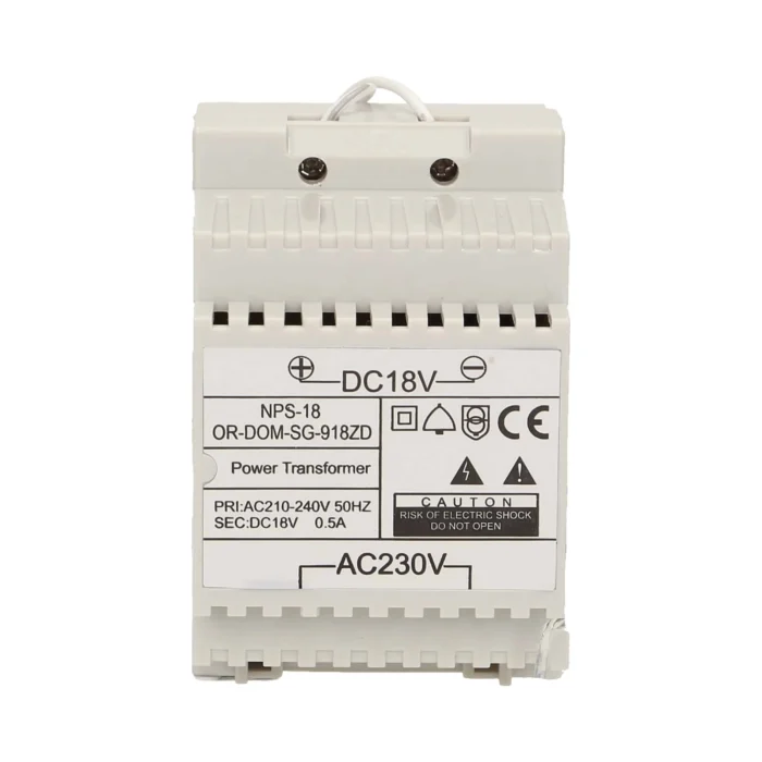 DC18V napájací adaptér pre DIN lištu pre sériu vrátnikov SAGITTA a SAGITTA MULTI – Obrázok 2