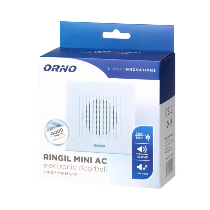 Elektronický, káblový RINGIL MINI AC, jednofázový, 230V, biely – Obrázok 2
