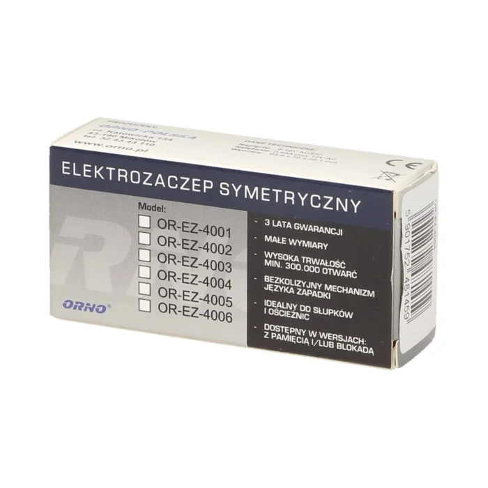 Symetrický elektrický zámok so zámkom a mäťou, MINI – Obrázok 2