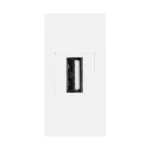 NOEN USB konektor 2.0, 22,5x45mm, obojstranný, biely