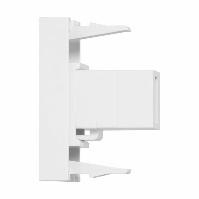 NOEN USB konektor 2.0, 22,5x45mm, obojstranný, biely – Obrázok 2