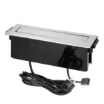 Konektory do boxu s USB konektormi (typ A) a HDMI konektormi, 2m kábel, 2x2P+E, 3x1,5mm², polovodičové, INOX – Obrázok 3
