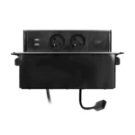 Konektory do boxu s USB konektormi (typ A) a HDMI konektormi, 2m kábel, 2x2P+E, 3x1,5mm², polovodičové, INOX – Obrázok 5