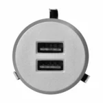 Vstavaná USB zásuvka, 2XUSB 3.4A, strieborna – Obrázok 3