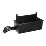 Prepojovací kábel, konektor, konektor, USB konektor, kábel 1,5 m, 2x2P+E, 2xUSB, 2xNET, čierna – Obrázok 3