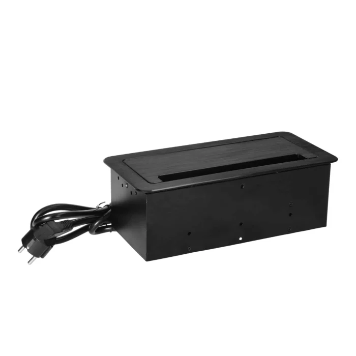 Prepojovací kábel, konektor, konektor, USB konektor, kábel 1,5 m, 2x2P+E, 2xUSB, 2xNET, čierna – Obrázok 4