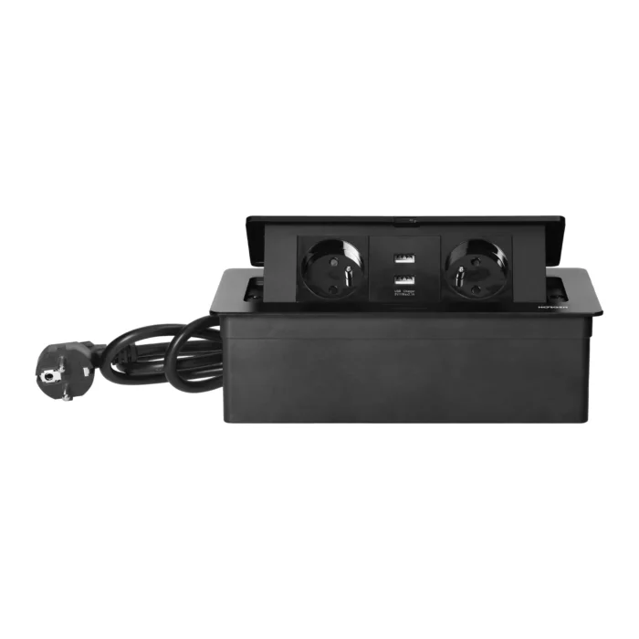 Sada zásuviek REDE, 2x2P+E, 2xUSB kábel 1,5m, tenký – Obrázok 4