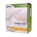Stolná LED lampa TOPAZ, biela – Obrázok 2