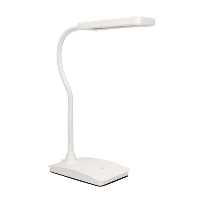 Stolná LED lampa TOPAZ, biela – Obrázok 5