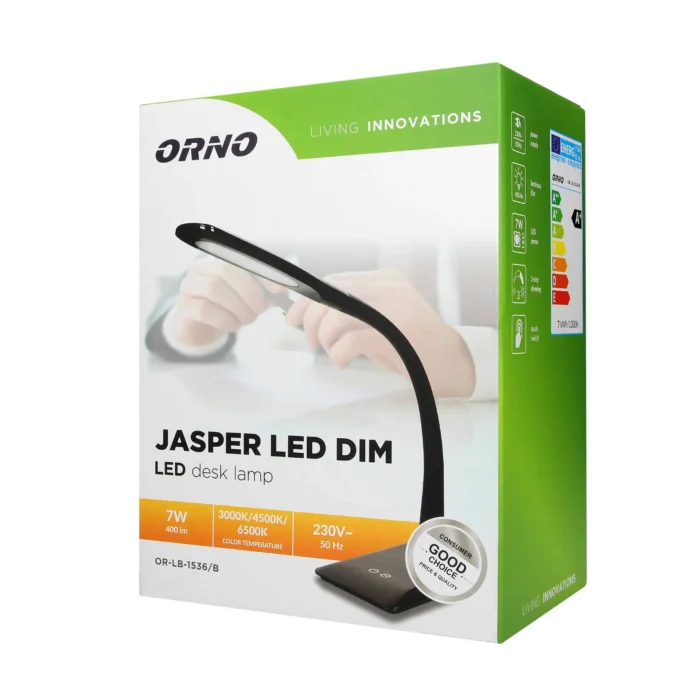 Stolná lampa JASPER LED DIM so žiarovkou, 7W, sv – Obrázok 2