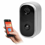 Bezdrôtová vonkajšia Wi-Fi kamera, Smartphone komunikácia s aplikáciou Tuya, IP65, interkom, pamäť