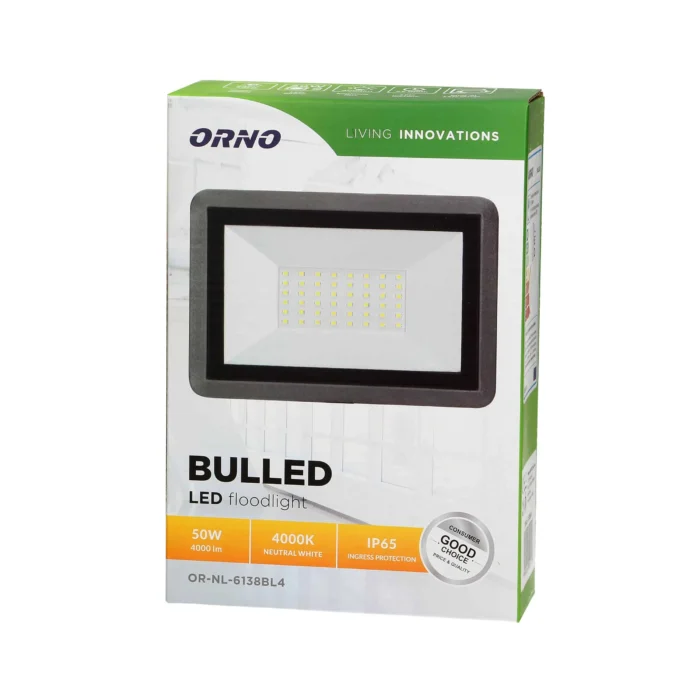 BULLED LED reflektor, 50W, 4000lm – Obrázok 2
