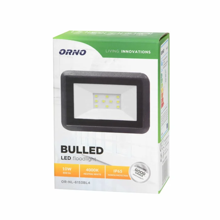 BULLED LED reflektor, 10W, 800lm – Obrázok 2
