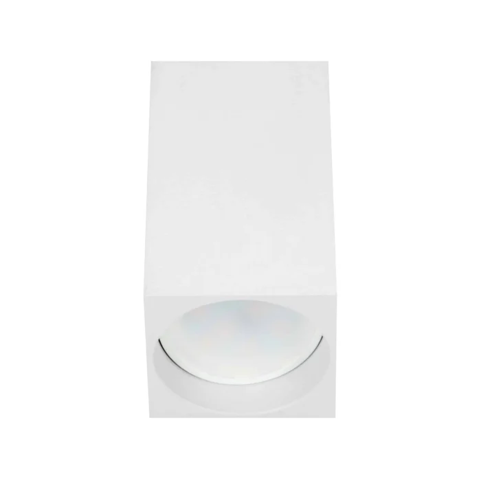 BARBRA DLS GU10 stropné svietidlo, stropné, 50W, štvorcové, biele – Obrázok 3